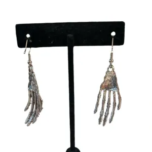 NWT 3 for $20 Silver Skeleton Hands Pierced Drop Earrings‎ “you pick 3” thumbnail 3