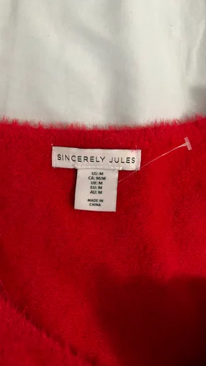 Sincerely Jules Red sweater thumbnail 2