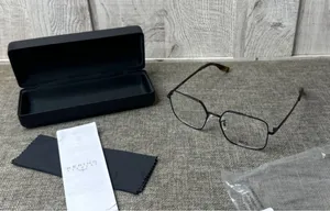 McQ Eyeglasses Frames Only Wire Metal MQ0318O 002 52MM Briller Kvinder Black thumbnail 1