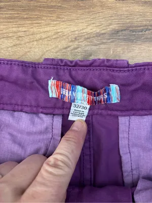 Urban Outfitters Wide Leg Cotton Chino Pant Purple Women’s thumbnail 3