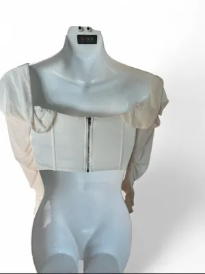 Draped Corset Crop Top thumbnail 4