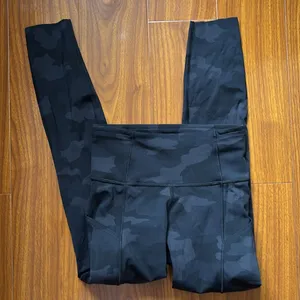 Lululemon Fast & Free Black Camo High Rise Legging thumbnail 2