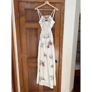 ABERCROMBIE & FITCH Bra-Free Embroidered White Maxi Dress Size XS NEW thumbnail 9