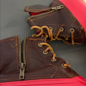Sperry Women’s Waterproof Duck Boots Red Brown Leather‎ Fleece Lined Size 8 thumbnail 9