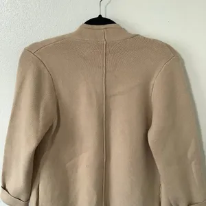 Chic‎ Wish Tan Minimalist Chic Normcore Cozycore Slouchy Open Front Cardigan OS thumbnail 6