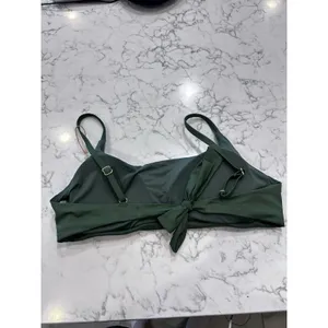 NWOT Quince Palm Green Italian Scoop Neck Bikini Top Size Large thumbnail 4