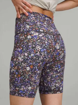 Lululemon Align High-Rise Shorts biker 8" Flower Burst Multi floral print nulu thumbnail 2