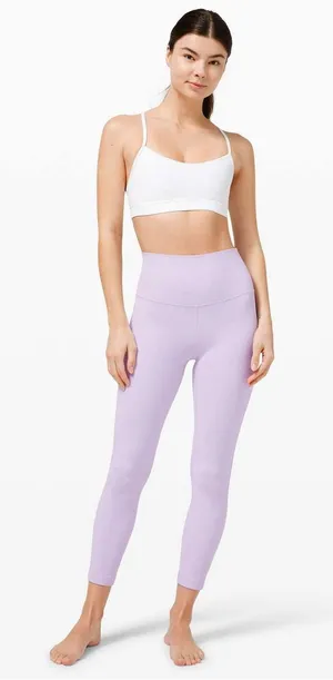 Lululemon Align Pant 25" Lavender Dew light purple leggings high rise stretch thumbnail 1
