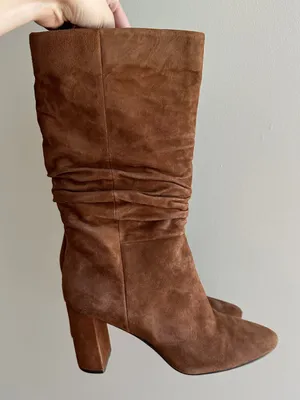 Banana Republic Midshaft Slouch Suede Boots, Nutmeg, Size 9.5 thumbnail 3