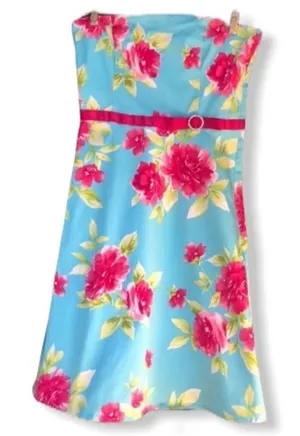 J.T.B. Floral Strapless Dress‎ thumbnail 1