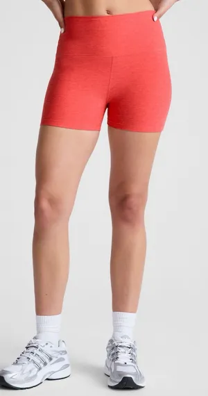Beyond Yoga Spacedye Keep Pace 3" Short Coral Bike Shorts Size XL High Waist thumbnail 1