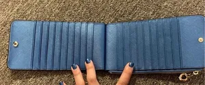 Card Wallet Or Cash Blue thumbnail 2