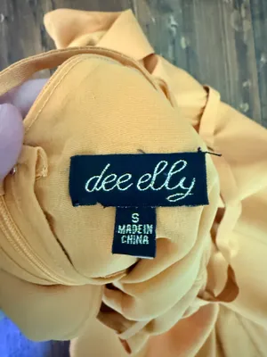 Dee Elly Dress Gold size S thumbnail 6