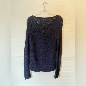 Anthropologie Moth Fisherman Knit Navy Blue Beach Sweater thumbnail 5