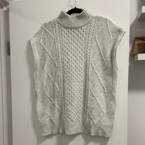 Sincerely Jules mock neck grey sweater vest thumbnail 2