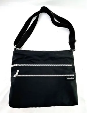 Baggallini Black Adjustable Shoulder Crossbody Multi Compartment Bag 10x12 thumbnail 1