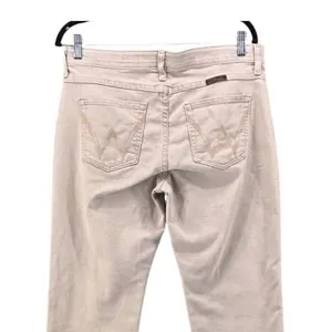 Wrangler Q-Baby Riding Jeans 12 Cream Bootcut Mid Rise 11/12x34 Cowgirl Elastic thumbnail 4