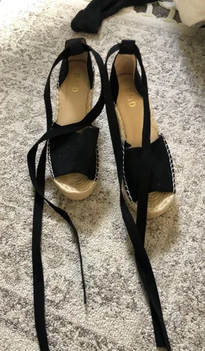 Lace Up Espadrille Platforms thumbnail 1