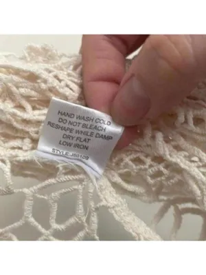 It’s Our Time Cream Boho Festival Prairie Western Crochet Fringe Bottom thumbnail 7