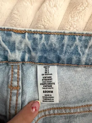 High waste vintage straight Blue Size 2 thumbnail 2
