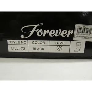 FOREVER LINK Stiletto High Heel Wrinkled Slouchy Dress LILLI Boot Size: 8, BLACK thumbnail 4