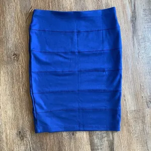 Forever 21 Royal Blue Pull On Pencil Skirt M thumbnail 6