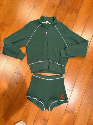 Anthropologie Maaji Shamrock Sunny Days Sweater and short waffle set thumbnail 5