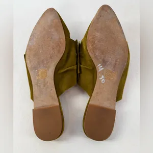 Madewell The Remi‎ Bow Suede Mule in Spiced Olive Green Size 8.5 thumbnail 5