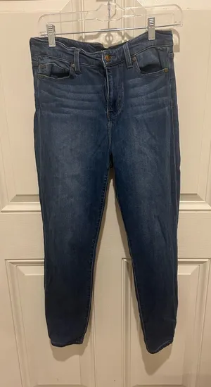 Liverpool Skinny Jeans in Dark Blue Wash thumbnail 1