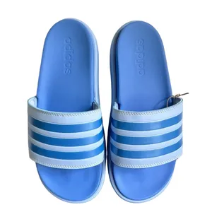 Adidas Adeilette Platform Unisex Blue Slip On Sandals Size 9 or 10 #487 thumbnail 6