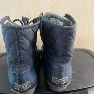 Women's Sperry Top Sider Saltwater Duck Boots Size 6 STS94063 blue Quilted thumbnail 4