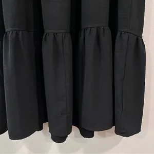 Lulus Lovely to Meet You Black Short Sleeve Tiered Midi Dress‎ SMALL thumbnail 7