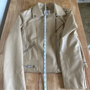 Cali 1850 Women’s Size S Faux Leather Biker Jacket With Zippers NWOT thumbnail 11
