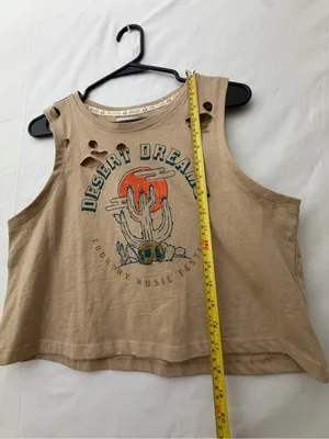 Recycle Threads Desert Dreams Country Music Festival Crop Tank L. NWOT(A724) thumbnail 5