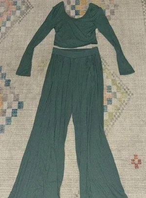 Lain snow ribbed set Green Size L thumbnail 1