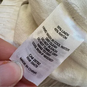 Rachel Zoe White Linen Blend High Rise Dressy Shorts Womens 6 Preppy Belted thumbnail 6