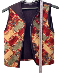 Fruit of the Loom Handmade Patchwork‎ Vest Orange Large thumbnail 10