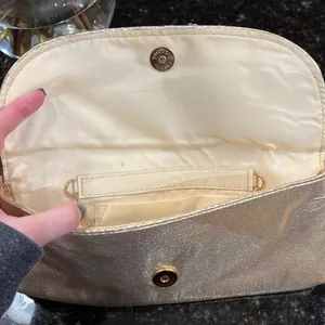 Gold clutch bag thumbnail 3