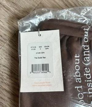 Andie Swim The Scala Top Espresso Brown Size S NWT thumbnail 5