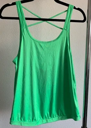 Neon‎ backless yoga tank splits 59 thumbnail 1