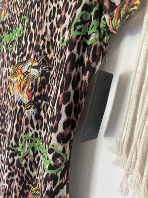 Ed Hardy Mesh Cheetah Print Shirt Dress thumbnail 3