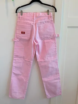 Dickies Winnie’s Customs Light Pink Women's Straight-Leg Jeans Size 28x30 thumbnail 4