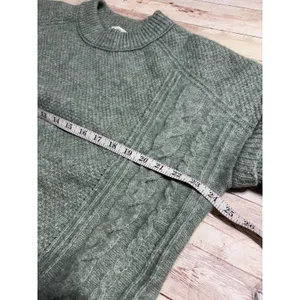 Madewell Alpaca Wool Blend Sweater Women's Size Medium Green Soft Warm thumbnail 5