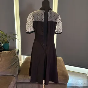 Women’s Black with Polka Dot Dress 1950’s Retro Style Size L NEW thumbnail 8