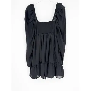 Abercrombie & Fitch Emerson‎ Black Mini Dress Women's M Cottagecore thumbnail 3