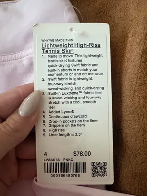 Lululemon pink skirt thumbnail 3