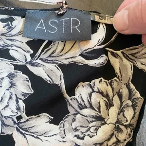 ASTR the Label Womens Black Floral High-Low Wrap‎ Dress ADR93361 XS thumbnail 6