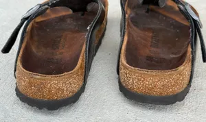 Birkenstock Ramses Black Leather Thong Sandals Sz 38 Flip Flop Gizeh Style thumbnail 4
