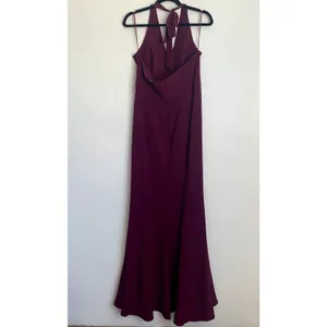 NWT Dress The Population Shiloh Tie Back Halter Dress in Dark‎ Magenta thumbnail 5