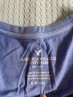 American Eagle Outfitters Distressed Baby Tee thumbnail 4